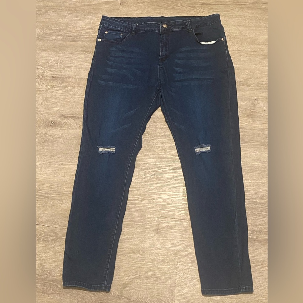 JEANS, Women’s, Dark Blue, Jeggings, Size 18